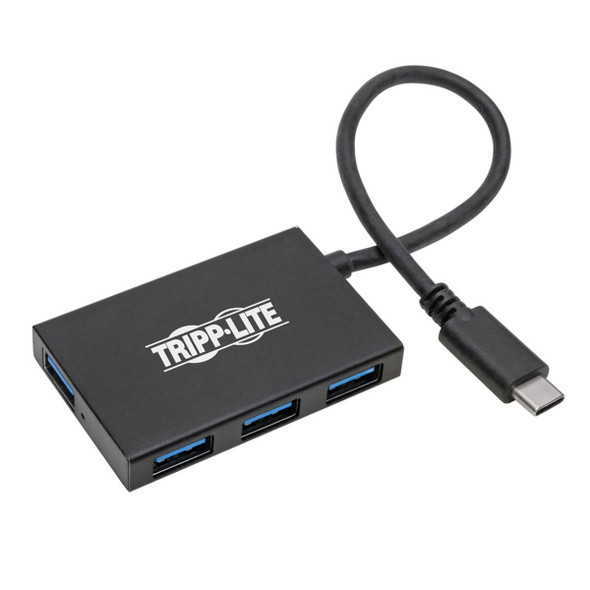 Tripp Lite 4-Port USB 3.1 Gen 2 USB-C Hub, Type-C, 10 Gbps - 4 USB-A Ports, Thunderbolt 3, Portable, Aluminum Housing 037332218247 U460-004-4A-G2