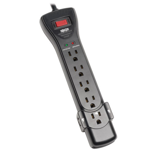 Tripp Lite Protect It! 7-Outlet Surge Protector, 7 Ft. Cord, 2160 Joules, Black Housing 037332175168 Super7B