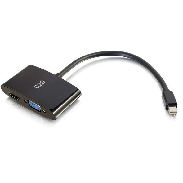 C2G 28271 video cable adapter 0.2 m Mini DisplayPort HDMI + VGA (D-Sub) Black 757120282716 28271