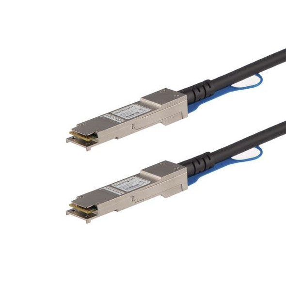 StarTech.com MSA Uncoded Compatible 3m 40G QSFP+ to QSFP+ Direct Attach Breakout Cable Twinax - 40 GbE QSFP+ Copper DAC 40 Gbps Low Power Passive Transceiver Module DAC 065030875318 QSFP40GPC3M