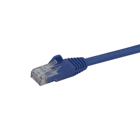 StarTech.com 30ft CAT6 Ethernet Cable - Blue CAT 6 Gigabit Ethernet Wire -650MHz 100W PoE RJ45 UTP Network/Patch Cord Snagless w/Strain Relief Fluke Tested/Wiring is UL Certified/TIA 065030868723 N6PATCH30BL