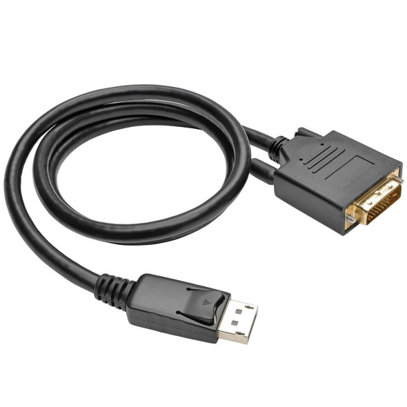 Tripp Lite DisplayPort 1.2 to DVI Active Adapter Cable, DP with Latches to DVI (M/M), 1920 x 1200/1080p, 0.91 m 037332191960 P581-003-V2