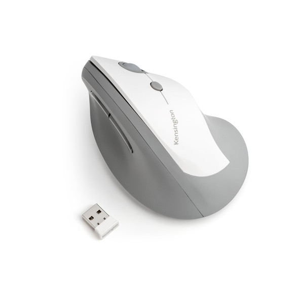 Kensington Pro Fit® Ergo Vertical Wireless Mouse-Gray K75520WW 0085896755203