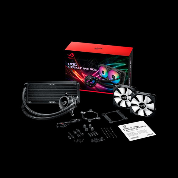 ASUS ROG STRIX LC 240 RGB Processor All-in-one liquid cooler 12 cm Black ROG STRIX LC 240 RGB 192876403105