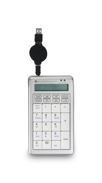 BAKKER ELKHUIZEN Bakker Elkhuizen S-board 840 Numeric Keypad - Cable Connectivity - USB Interface BNES840DNUM 8717399991001