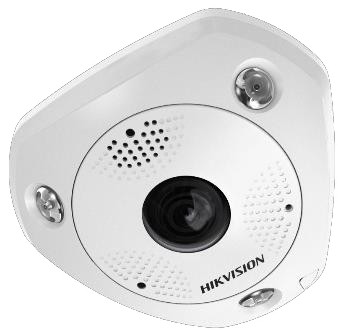 HIKVISION Fisheye 180/360 degree, Outdoor, 1.27mm/f2.6, 6MP, Day/Night, IR, Audio, Alarm I DS-2CD6365G0E-IVS 1.27MM 842571129908