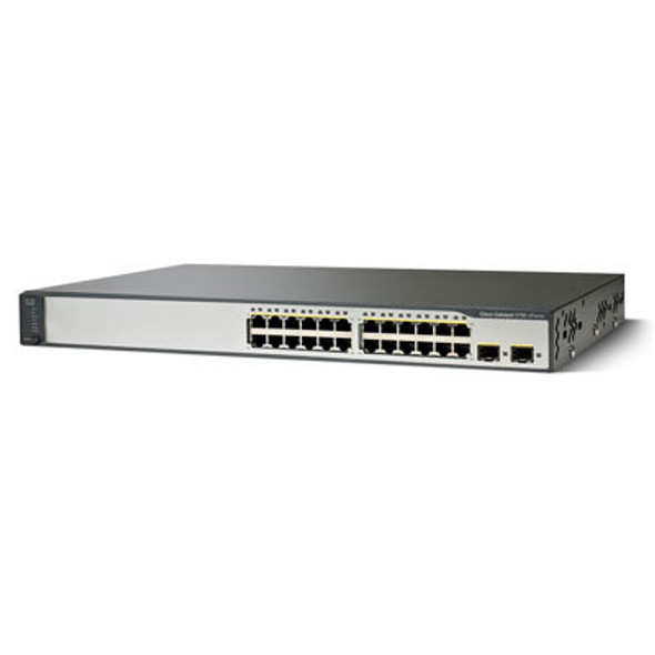 Cisco Systems CAT3750V2 24 10/100 POE +2 SFP STANDARD WS-C3750V224PSS-RF