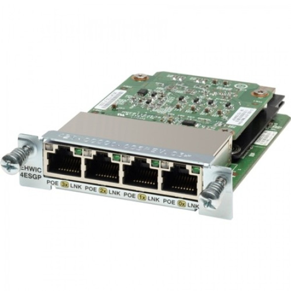 Cisco Systems 4 PT 10/100/1000 ENET SWITCH INTRFACE CA EHWIC-4ESG-P-RF