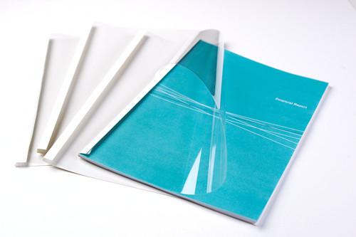 FELLOWES BINDING COVERS THERMAL WHITE 1/16IN 10PK 5225101-K