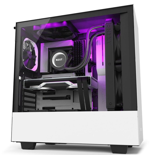 NZXT CS CA-H510i-W1 H510i Mid-Tower USB 3.5 2.5 mITX mATX ATX Matte White