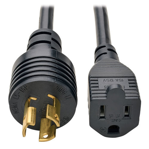 Tripp Lite P025-001 power cable Black 0.3 m NEMA 5-15R NEMA L5-15R 35136