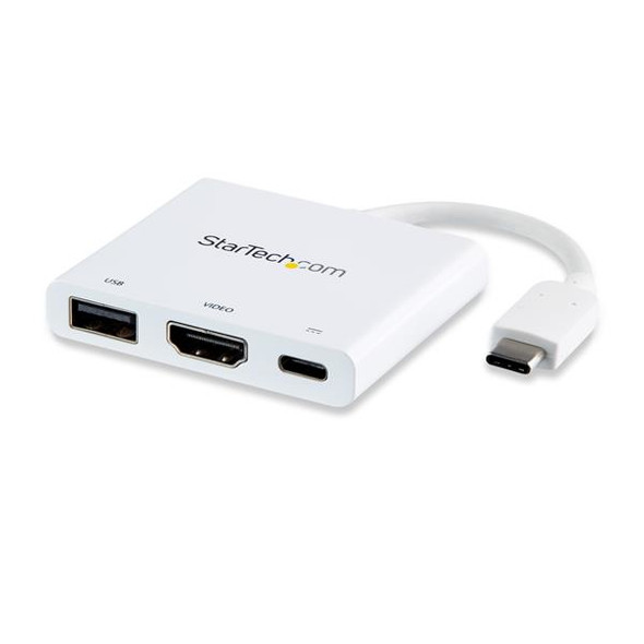 StarTech.com USB-C Multiport Adapter with HDMI - USB 3.0 Port - 60W PD - White 35580