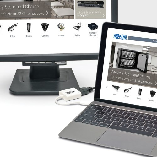 Tripp Lite USB Type-C (USB-C) to HDMI External Video Adapter (M/F), Displayport Alternate Mode, 3840 x 2160 (4K x 2K) @ 30Hz 35722