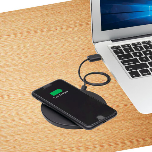 Tripp Lite Wireless Phone Charger - 10W, Qi Certified, Apple and Samsung Compatible, Black 36266