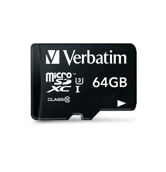 Verbatim Pro memory card 64 GB MicroSDXC UHS Class 10 37258