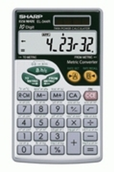 Sharp EL-344RB calculator Pocket Scientific Silver EL344RB 074000018334