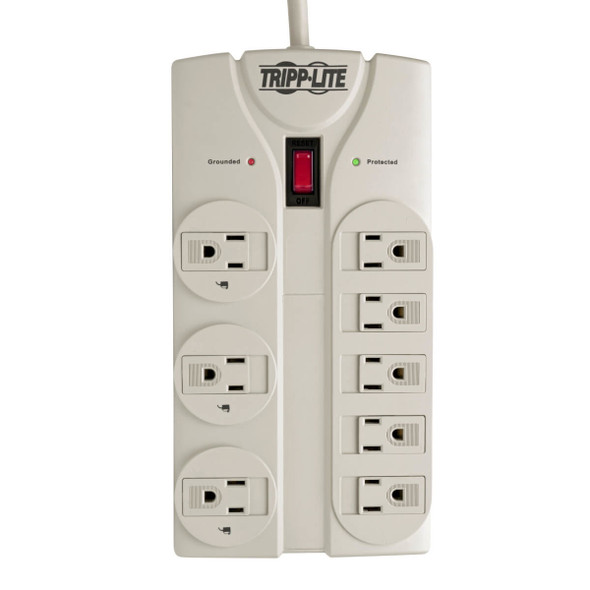 Tripp Lite Protect It! 8-Outlet Surge Protector, 25-ft. Cord, 1440 Joules TLP825 037332138248