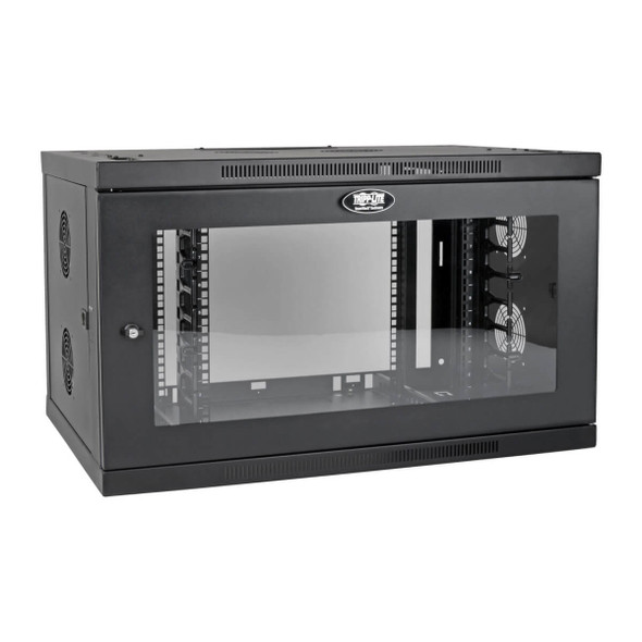 Tripp Lite SRW9UDPGVRT SmartRack 9U Low-Profile Switch-Depth-Plus Wall-Mount Mini Rack Enclosure, Wide, Acrylic Window SRW9UDPGVRT 037332214263