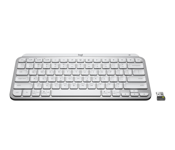 Logitech Mx Keys Mini For Business Keyboard Rf Wireless + Bluetooth Qwerty Us English Aluminium, White 920-010595