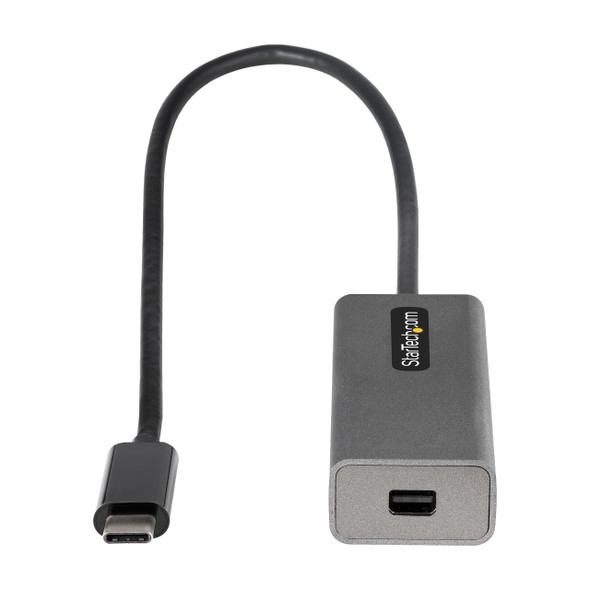 Startech.Com Usb C To Mini Displayport Adapter - 4K 60Hz Usb-C To Mdp Adapter Dongle - Usb Type-C To Mini Dp Monitor - Video Converter - Works W/ Thunderbolt 3 - 12" Long Attached Cable