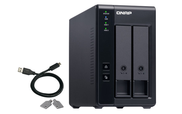 Qnap 2-BAY 3.5 SATA HDD USB 3.1 GEN2 10GBPS TR-002-US 885022017249