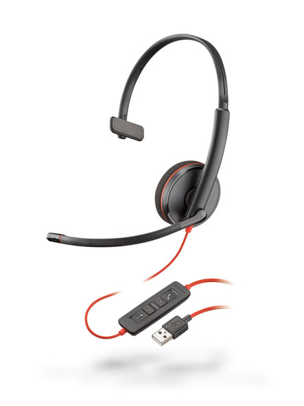 Plantronics Blackwire 3200 Series Corded Uc Headset 209744-101 017229160163