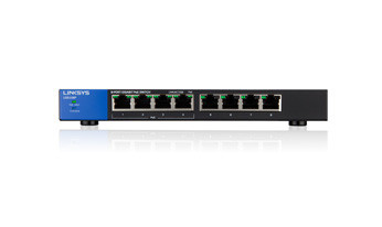 Linksys LGS108P network switch Gigabit Ethernet (10/100/1000) Power over Ethernet (PoE) Black LGS108P 722868998335