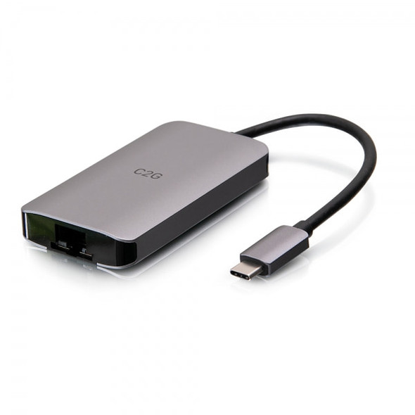 C2G Usb-C 4-In-1 Mini Dock With Hdmi, Usb-A, Ethernet, And Usb-C Power Delivery Up To 100W - 4K 30Hz C2G54456 757120544562