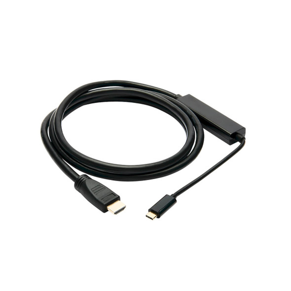 Tripp Lite U444-006-H4K6BM USB-C to HDMI Active Adapter Cable (M/M), 4K 60 Hz, 4:4:4, HDCP 2.2, Mid-Cable Adapter, Black, 6 ft. (1.8 m) U444-006-H4K6BM 037332237132