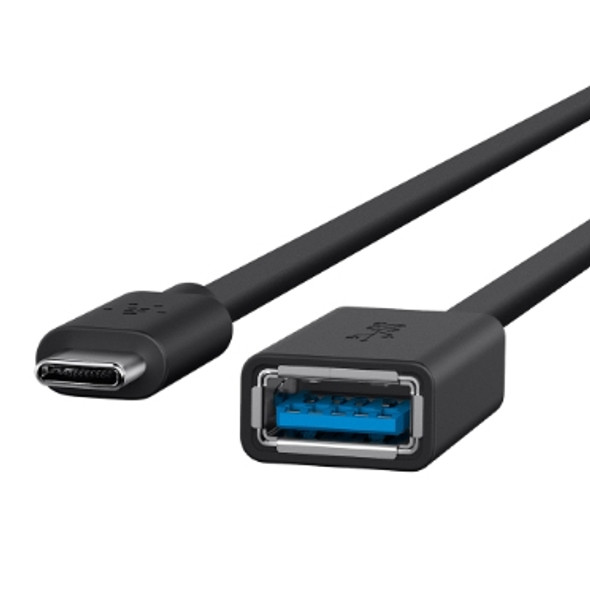 Belkin B2B150-BLK USB cable USB 3.2 Gen 1 (3.1 Gen 1) USB C USB A Black B2B150-BLK 745883740079