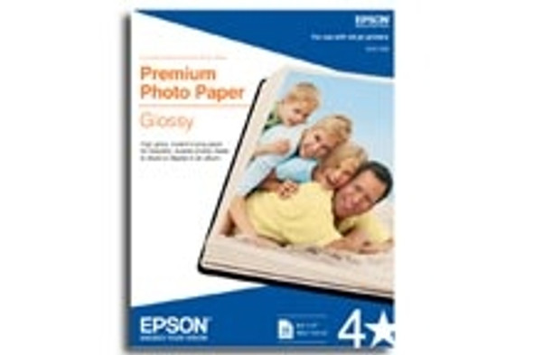 Epson Premium Glossy 25 sheets 8.5x11 photo paper S042183 010343866591