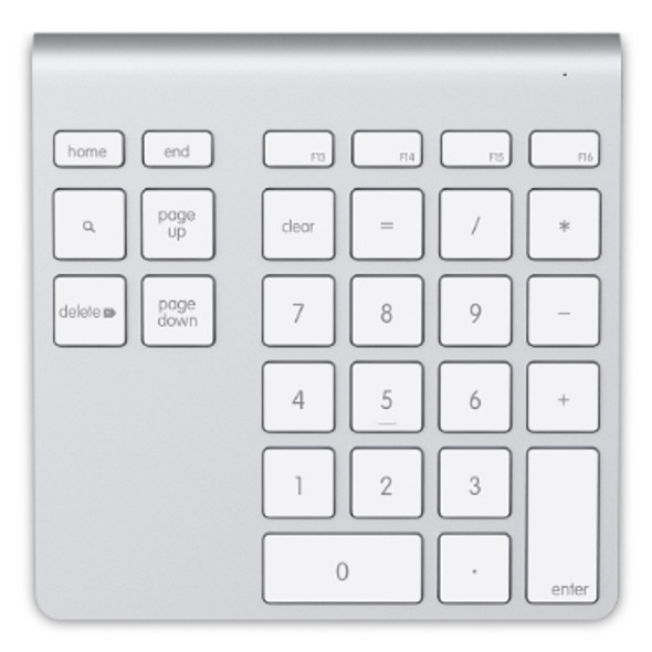 Belkin F8T068TTAPL numeric keypad Notebook/PC Bluetooth Aluminium, White F8T068TTAPL 745883675067