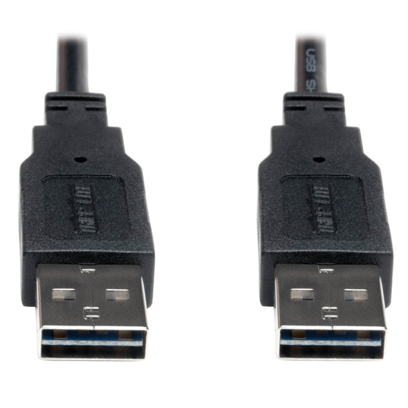 Tripp Lite UR020-003 Universal Reversible USB 2.0 Cable (Reversible A to Reversible A M/M), 3 ft. (0.91 m) UR020-003 037332179388