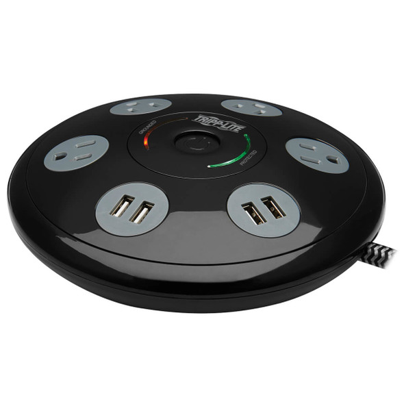 Tripp Lite TLP406USBUFO surge protector Black, Grey 4 AC outlet(s) 120 V 1.83 m TLP406USBUFO 037332260734