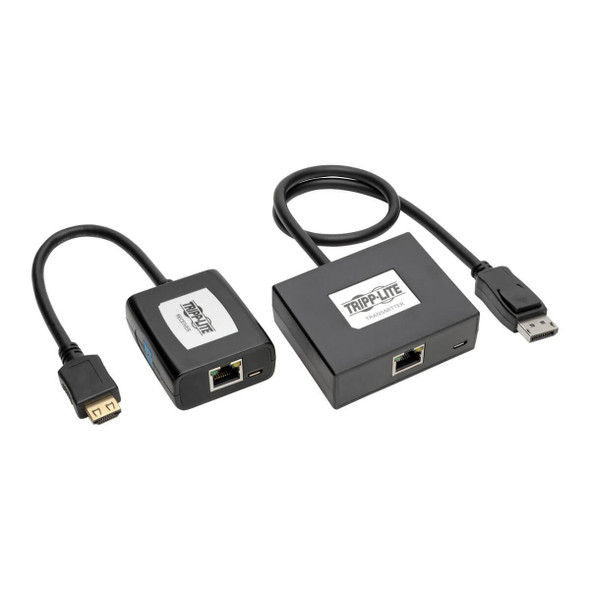 Tripp Lite B150-1A1-HDMI DisplayPort to HDMI over Cat5/6 Active Extender Kit, Pigtail Transmitter/Receiver for Video/Audio, 150 ft. (45 m), TAA B150-1A1-HDMI 037332190116