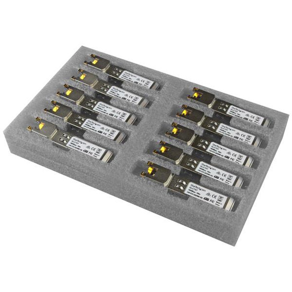 StarTech.com Cisco GLC-T Compatible SFP Transceiver Module - 1000BASE-T - 10 Pack GLCT10PKST 065030864305