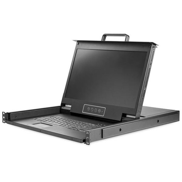 StarTech.com Rackmount KVM Console HD 1080p - Single Port VGA KVM with 17" LCD Monitor for Server Rack - Fully Featured 1U LCD KVM Drawer w/Cables & Hardware - USB Support - 50,000 MTBF RKCONS17HD 065030872478