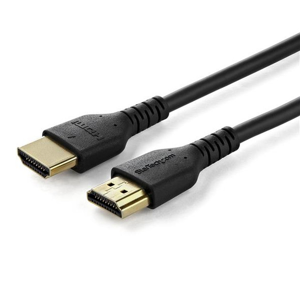 StarTech.com 2m Premium Certified HDMI 2.0 Cable with Ethernet - Durable High Speed UHD 4K 60Hz HDR - 6ft Rugged M/M HDMI Cord with Aramid Fiber - TPE - Ultra HD Monitors, TVs & Displays RHDMM2MP 065030880633