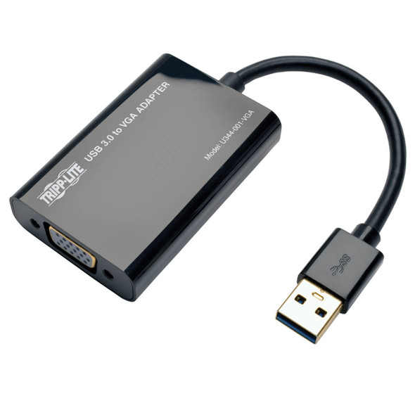 Tripp Lite U344-001-VGA USB 3.0 SuperSpeed to VGA Adapter, 512MB SDRAM - 2048x1152,1080p U344-001-VGA 037332186355
