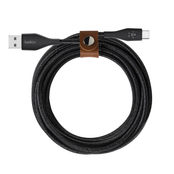 Belkin DuraTek Plus USB cable 1.2 m USB 2.0 USB C USB A Black F2CU069bt04-BLK 745883772667