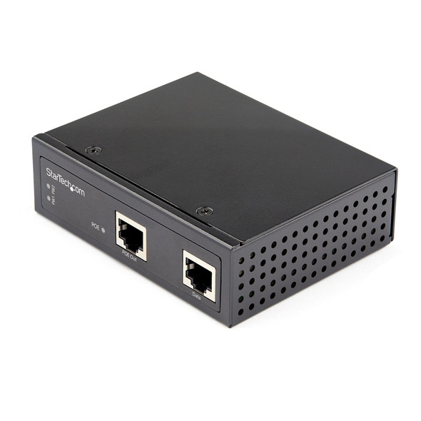 StarTech.com Industrial Gigabit PoE Injector - High Speed/High Power 90W - 802.3bt PoE++ 48V-56VDC DIN Rail UPoE/Ultra Power Over Ethernet Injector Adapter -40C to +75C Rugged POEINJ1G90W 065030889568