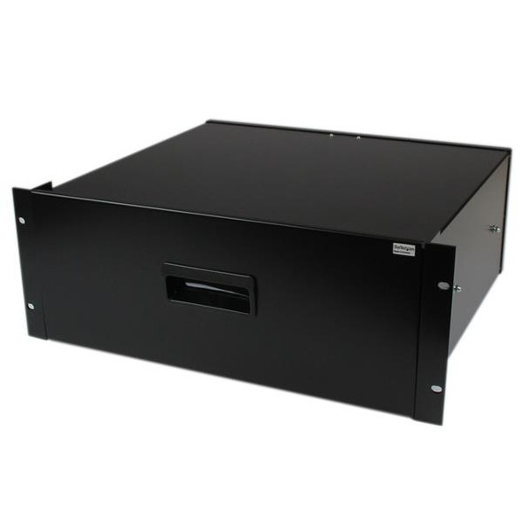 StarTech.com 4U Black Steel Storage Drawer for 19in Racks and Cabinets 4UDRAWER 065030790536