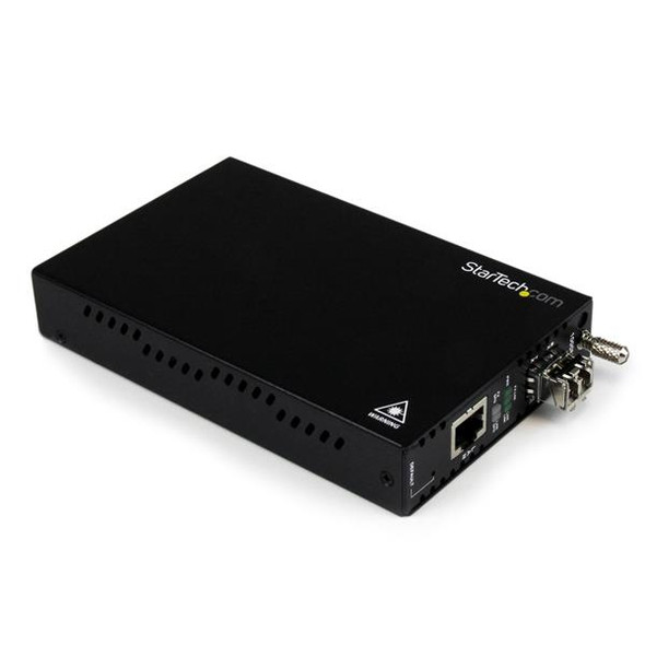 StarTech.com OAM Managed Gigabit Ethernet Fiber Media Converter - Multi Mode LC 550m - 802.3ah Compliant ET91000LCOAM 065030854566