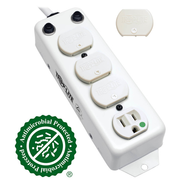 Tripp Lite For Patient-Care Vicinity – UL 1363A Medical-Grade Power Strip with 4 15A Hospital-Grade Outlets, 15 ft. Cord PS-415-HG-OEM 037332139214
