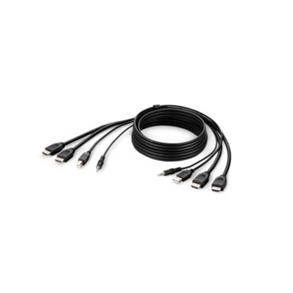 Belkin F1DN2CCBL-HH6T KVM cable Black 1.8 m F1DN2CCBL-HH6T 745883773404