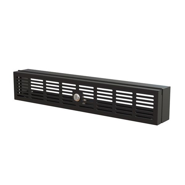 StarTech.com 2U Rack Mount Security Cover - Hinged Locking Rack Panel/ Cage/Door for Physical Security/ Access Control of 19" Server Rack & Network Cabinet - Assembled w/Mounting Hardware RKSECLK2U 065030882910