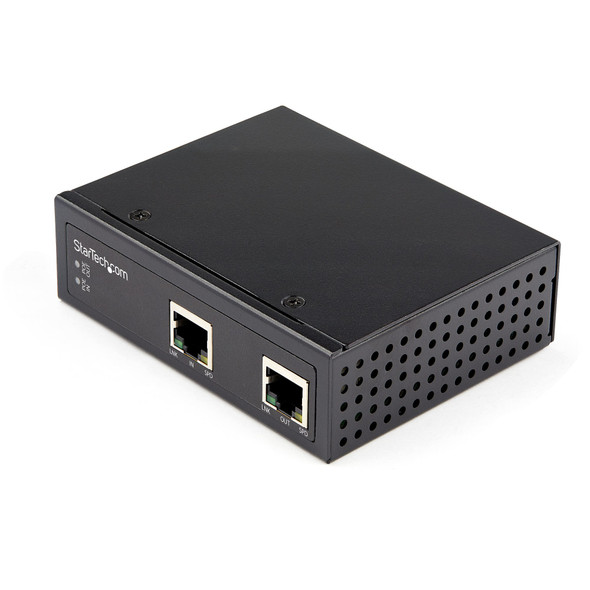 StarTech.com Industrial Single Port Gigabit PoE Extender - 60W 802.3bt PoE /PoE+/ PoE++ - 100m/ 330ft - Power Over Ethernet Network Range Extender - IP-30 - -40C to +75C POEEXT1G60W 065030889650