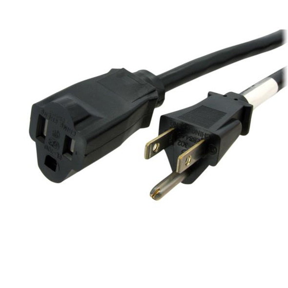 StarTech.com 10 ft 14 AWG Power Cord Extension - NEMA 5-15R to NEMA 5-15P PAC1011410 065030844727