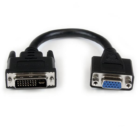StarTech.com 8in DVI to VGA Cable Adapter - DVI-I Male to VGA Female DVIVGAMF8IN 065030848565