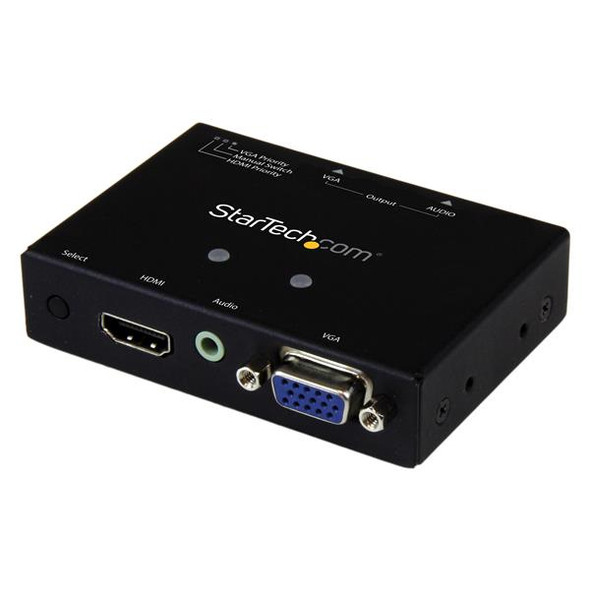 StarTech.com 2x1 VGA + HDMI to VGA Converter Switch w/ Priority Switching – 1080p VS221HD2VGA 065030858410